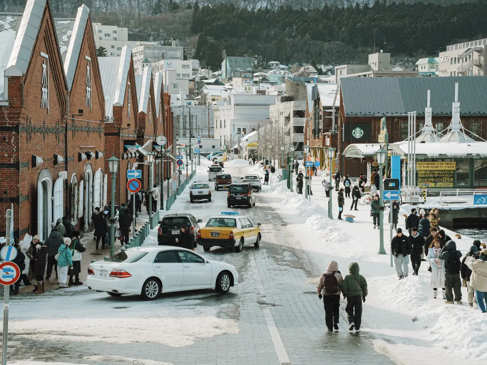 The brick and Western-style streets of Motomachi, Hakodate