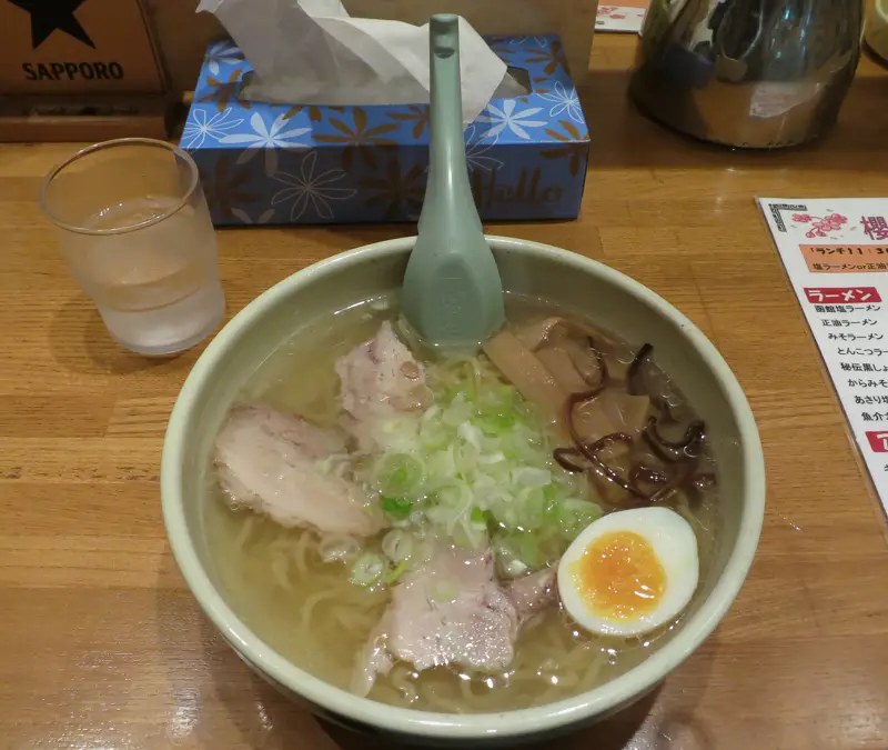 Shio ramen at Ajisai