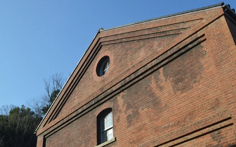 The red brick former navy warehouses of Maizuru