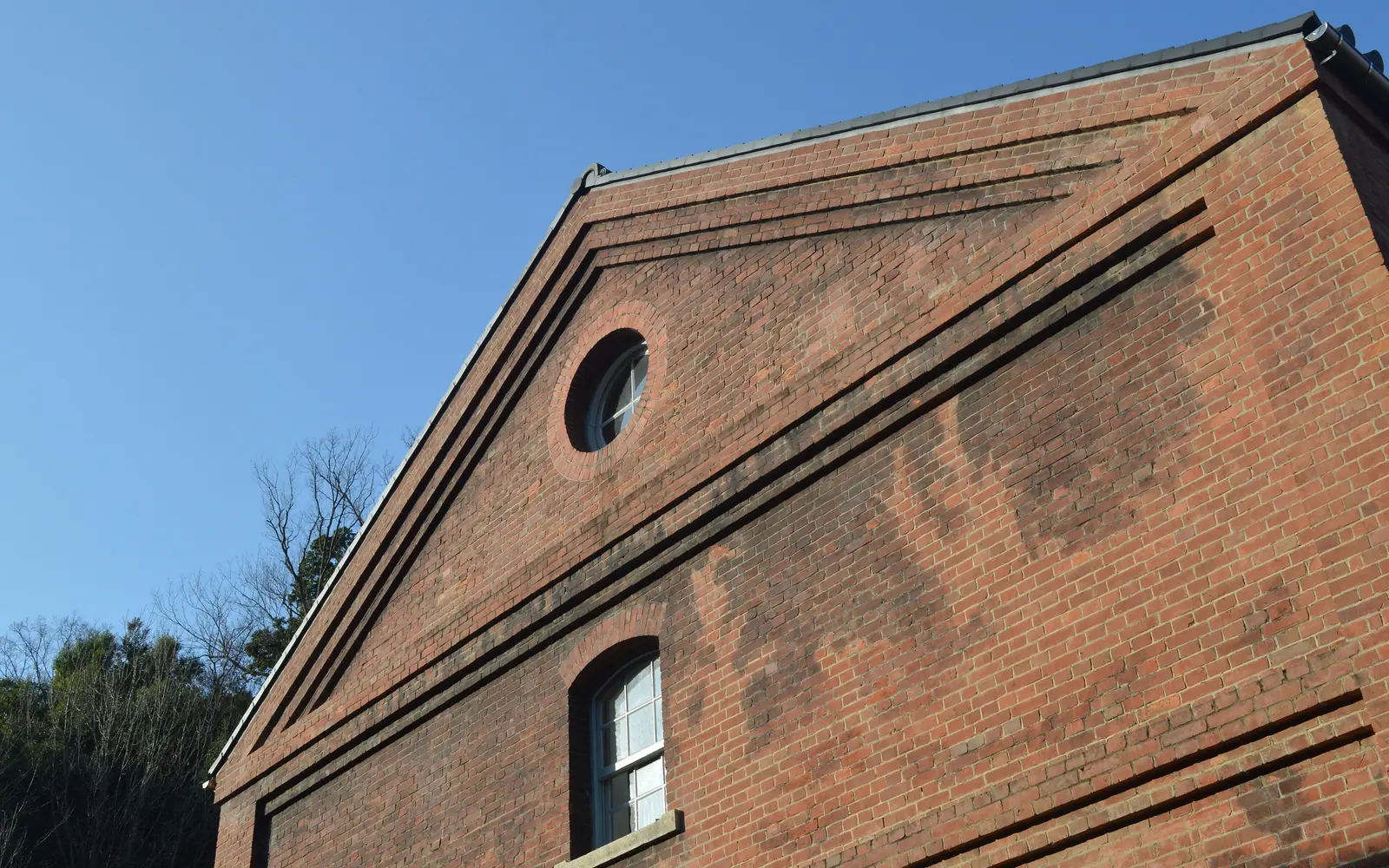 The red brick former navy warehouses of Maizuru