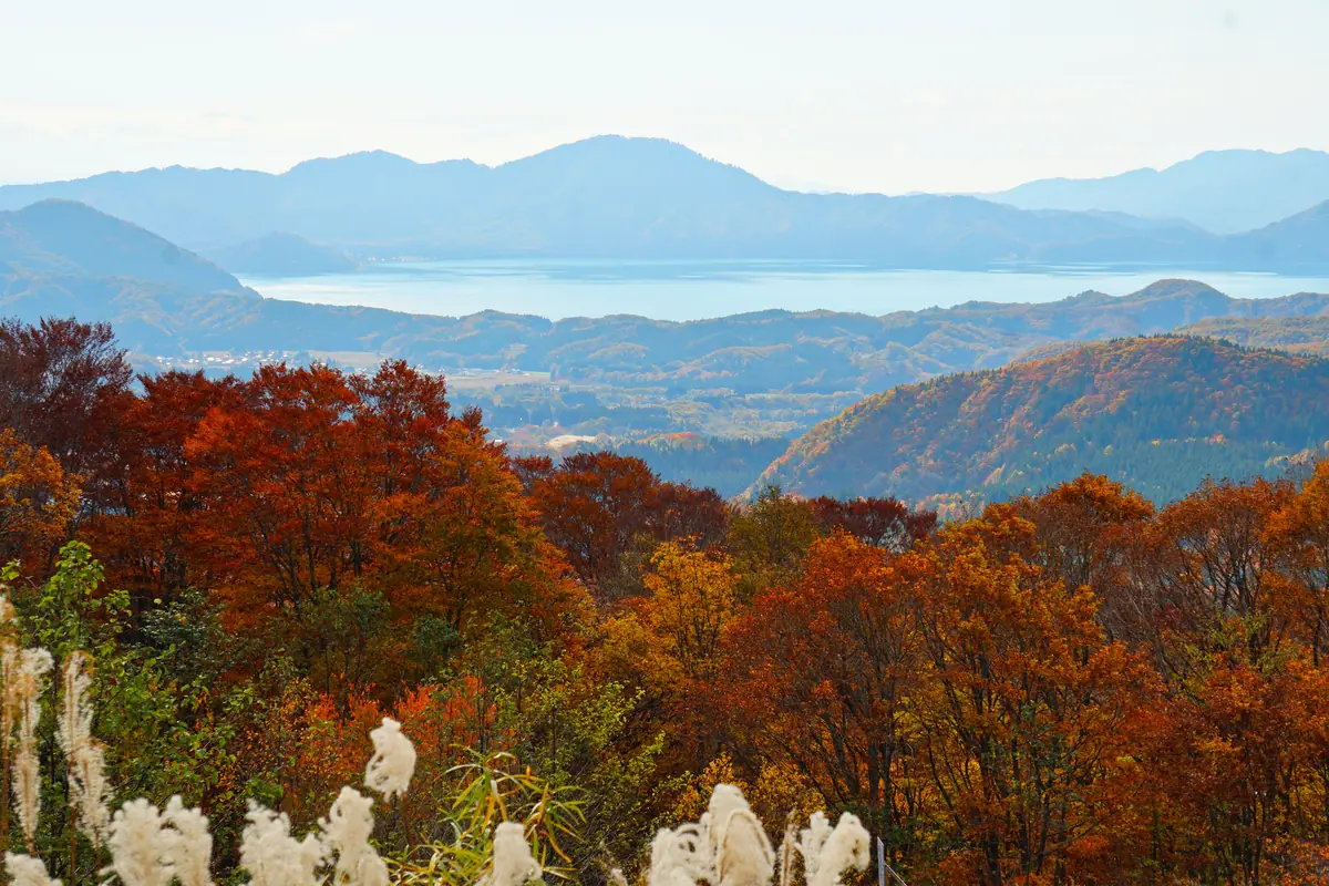 Lake Tazawa seen from Alpa Komakusa