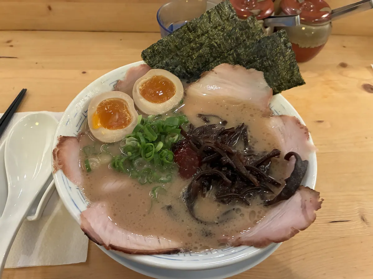 Tokusei Tonkotsu Ramen served at Tonkotsu Ramen Nikkou, Delft