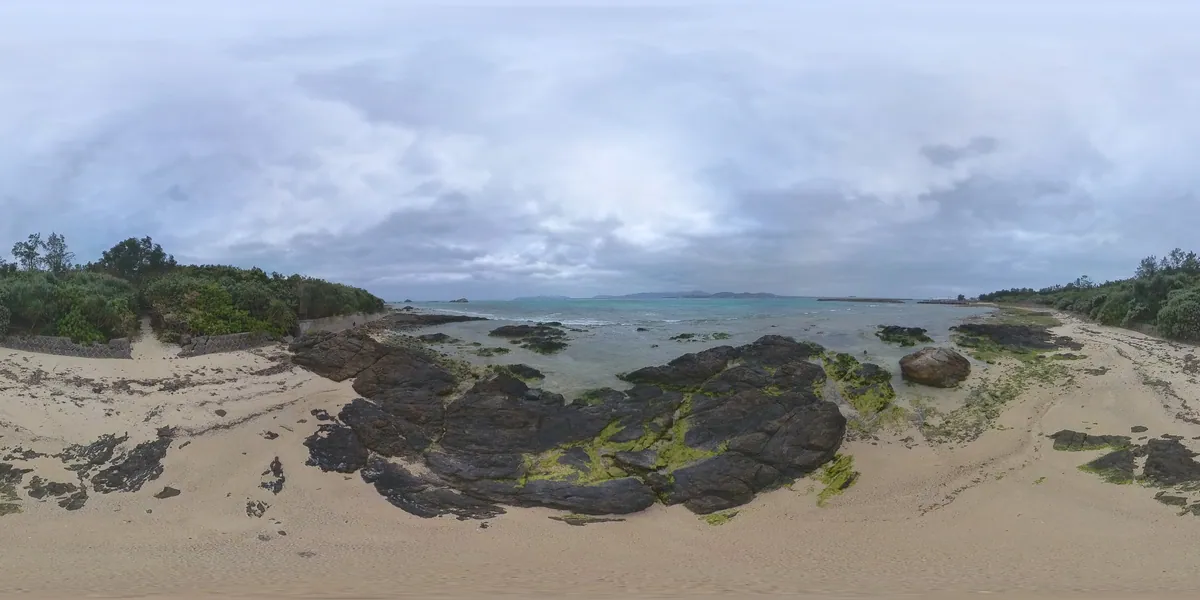 Taketomi Island, Shinzatomura Site Near Beach 360-degree
