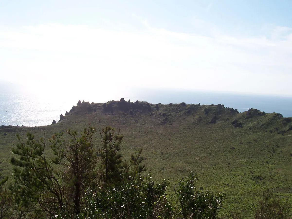 The Volcanic crater of Seongsan Ilchulbong
