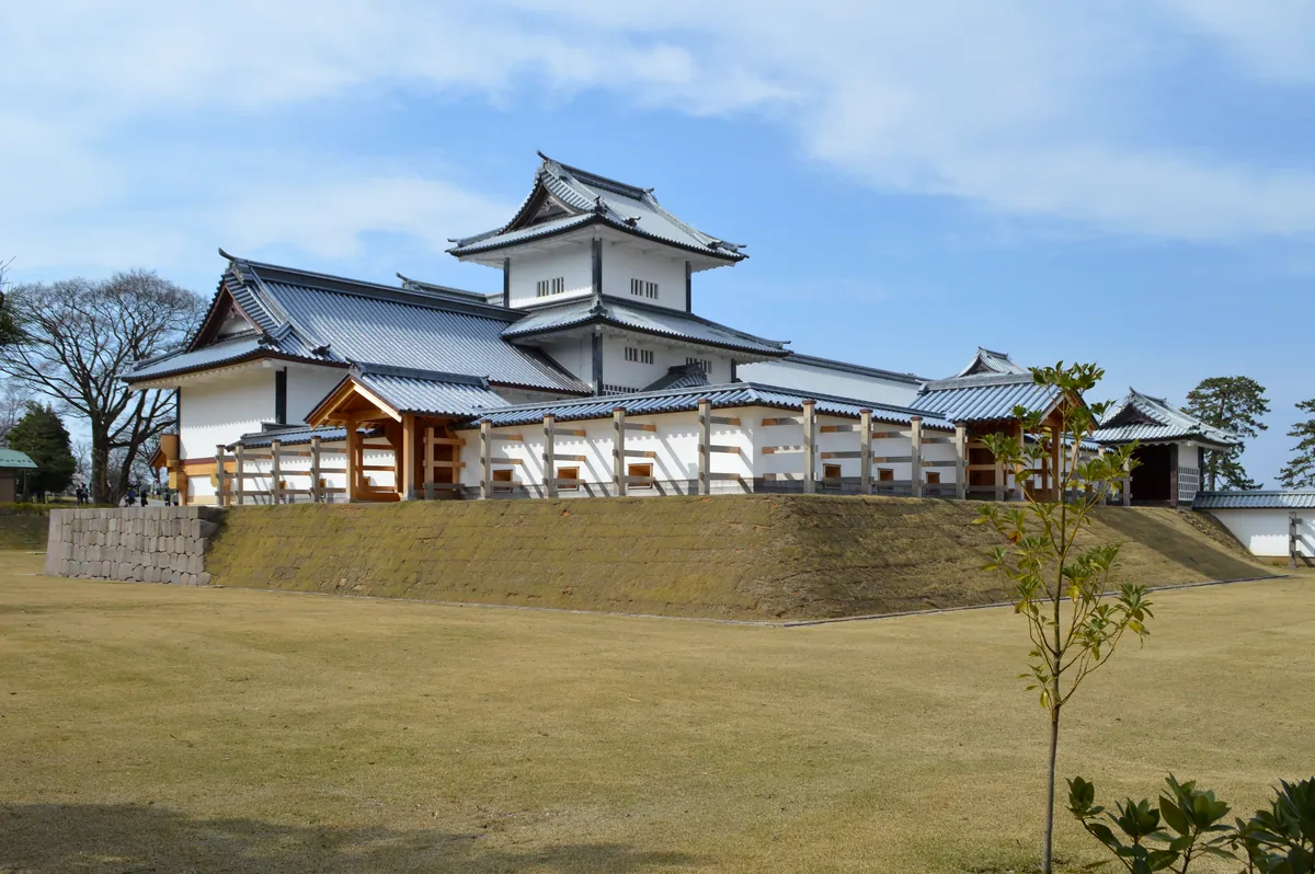 View of the enclosed area of Hashizume-mon, Kanazawa Castle, Kanazawa, 2016