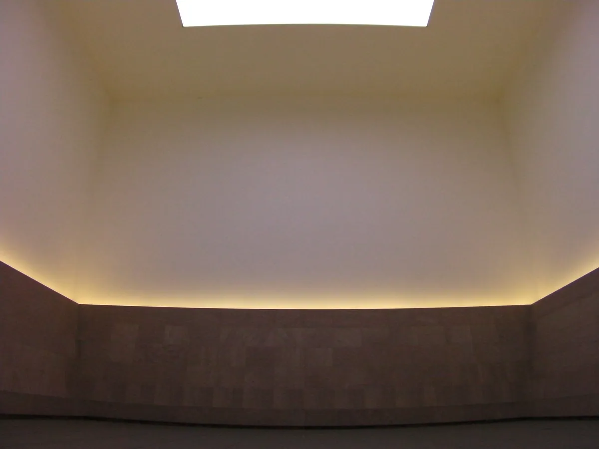 Turrell's room at 21st Century Museum Kanazawa evening