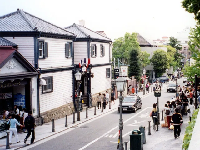 A street of old foreign residences on the Kitano hillside