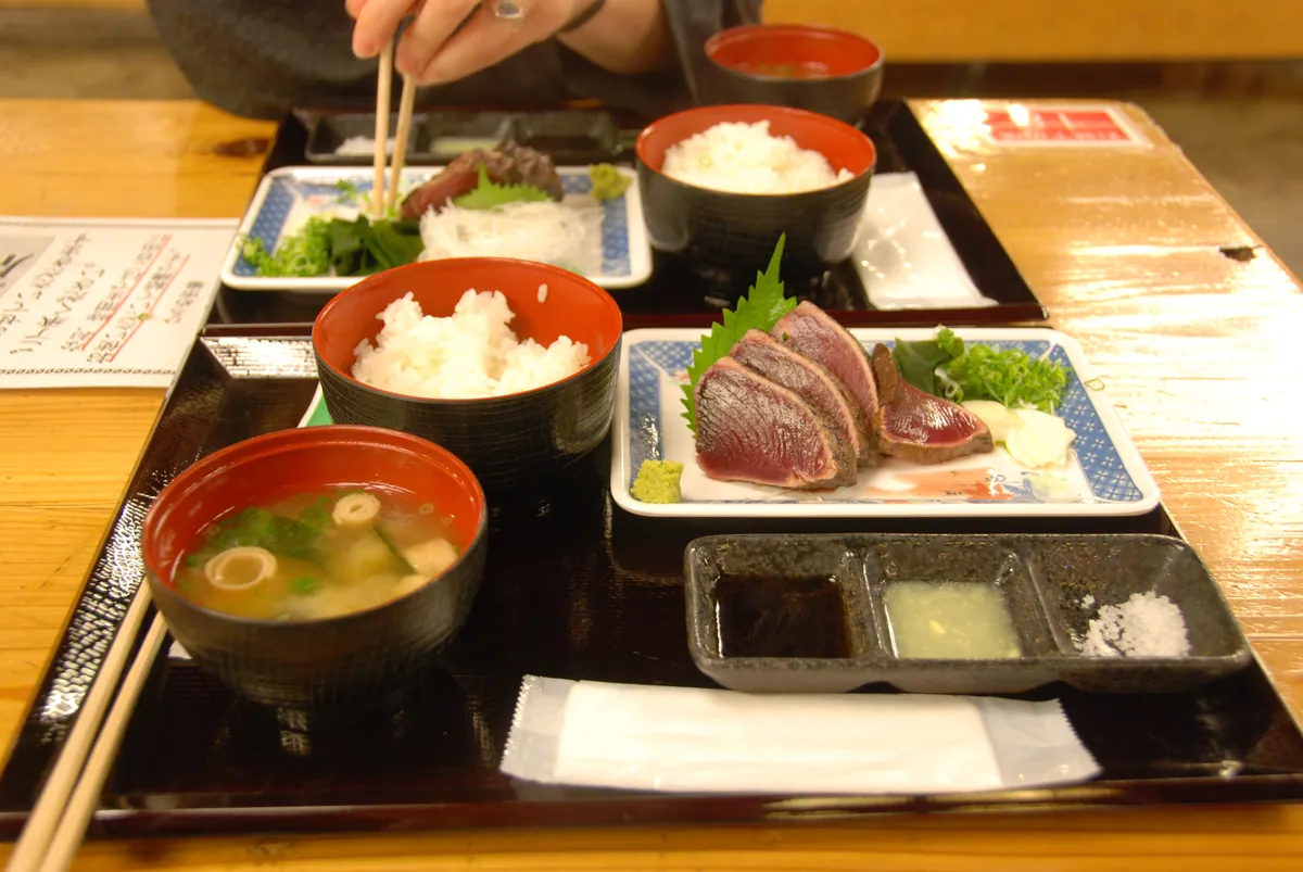 Bonito tataki at Hirome Market