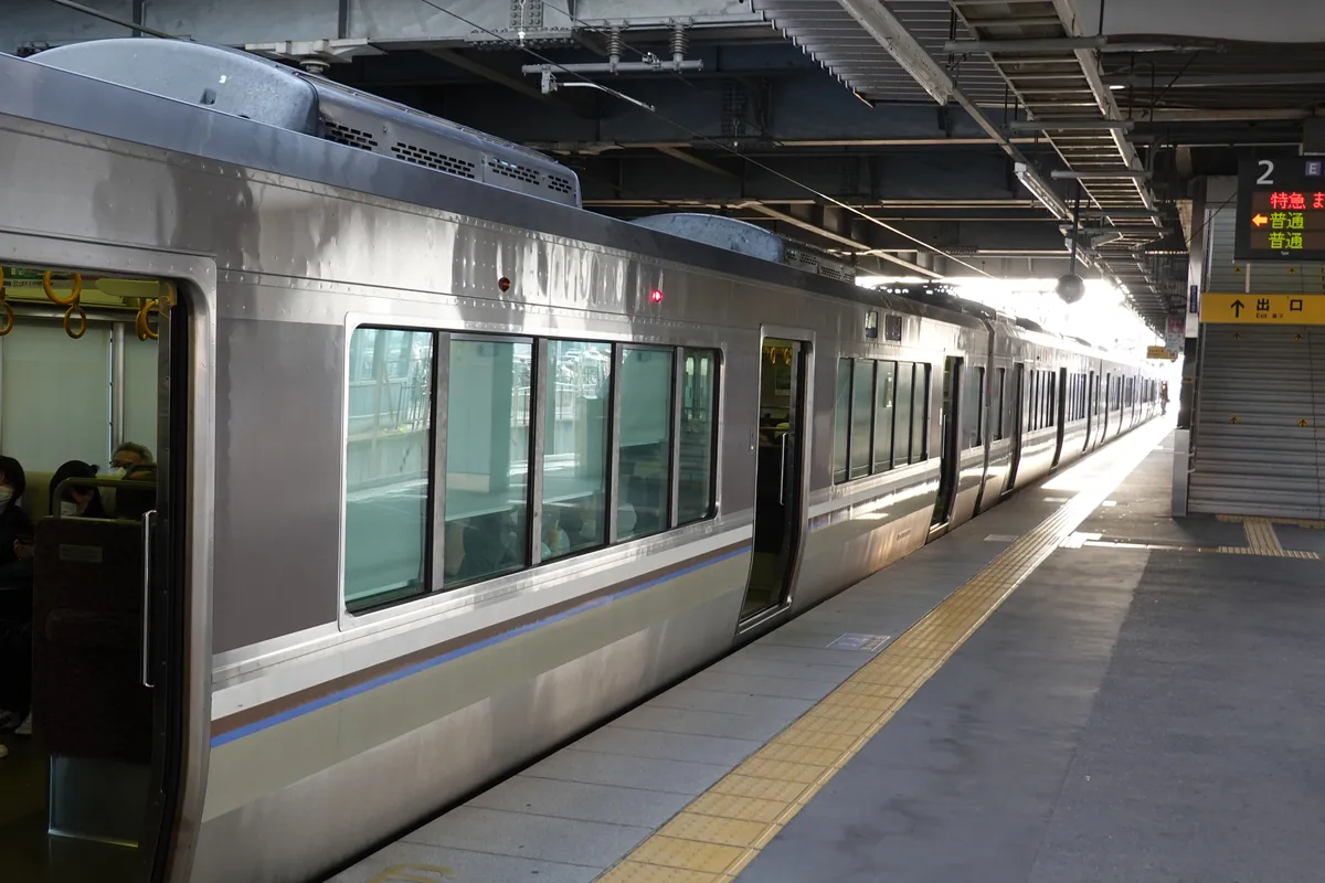 Kyoto Station trains 2024 02