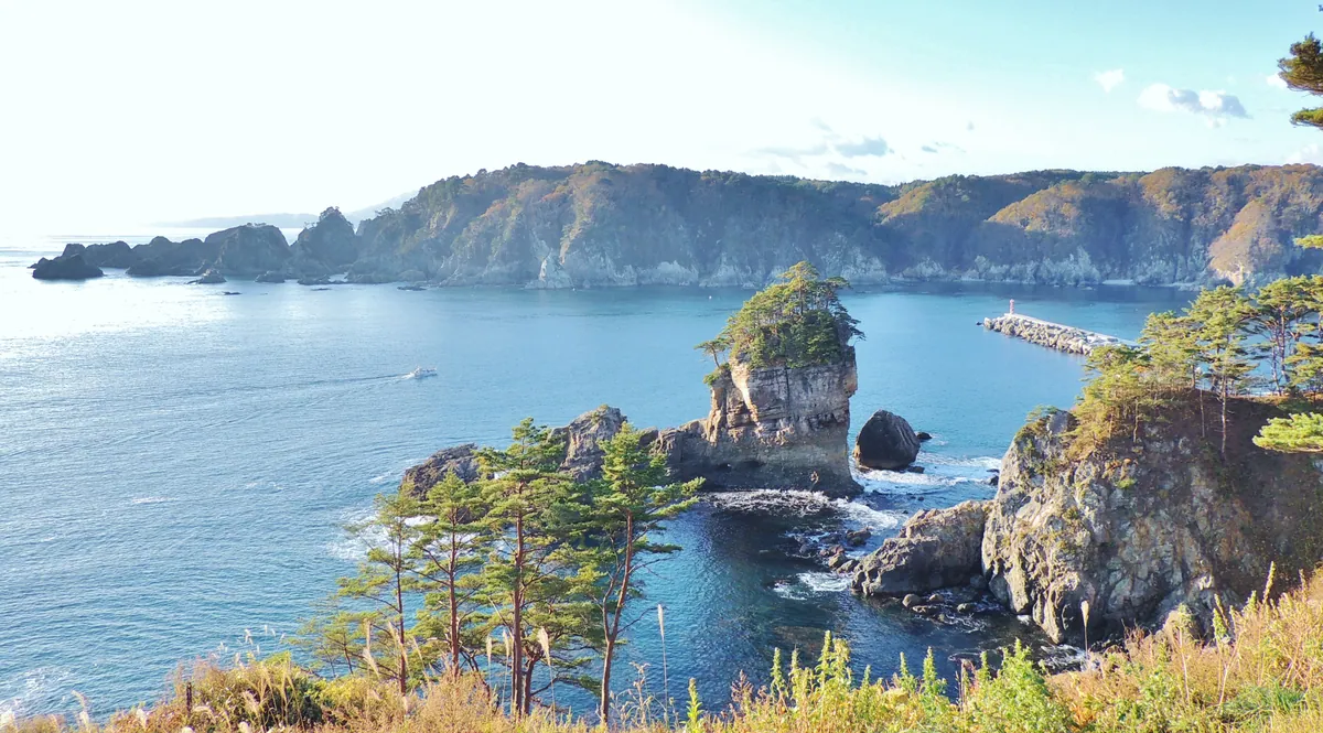 田老海岸 三王岩