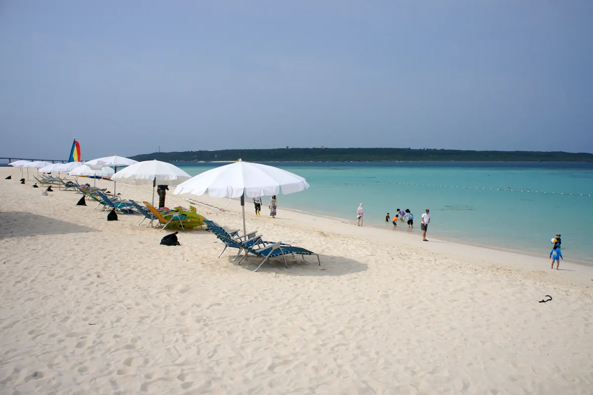 Yonaha Maehama's long white beach and turquoise shallows