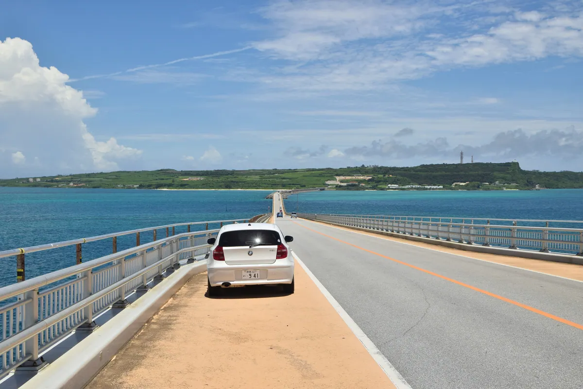 Irabu Bridge connecting Miyako and Irabu islands