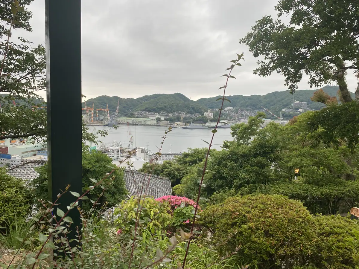 Glover Garden and Oura Cathedral, above the berth