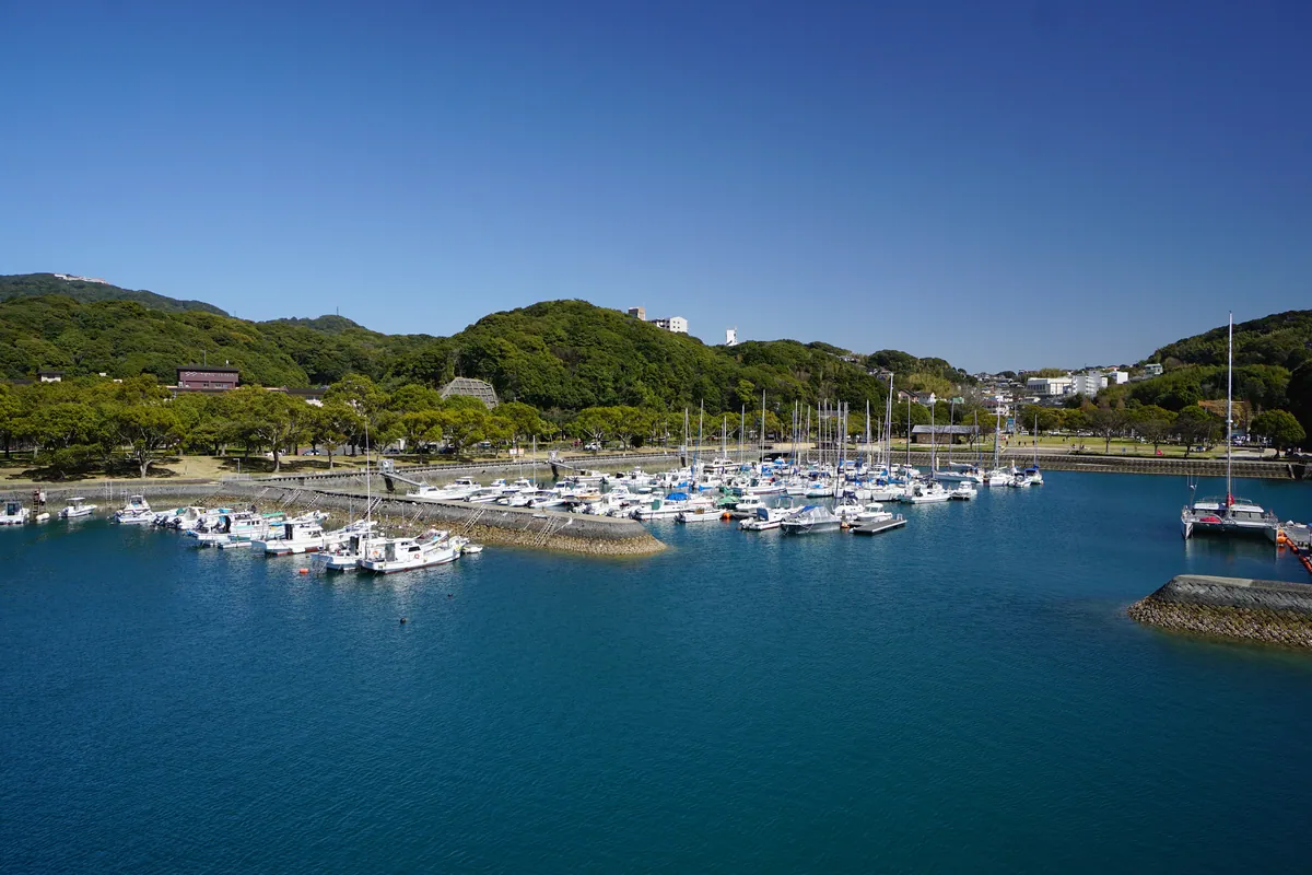 Kujukushima by boat