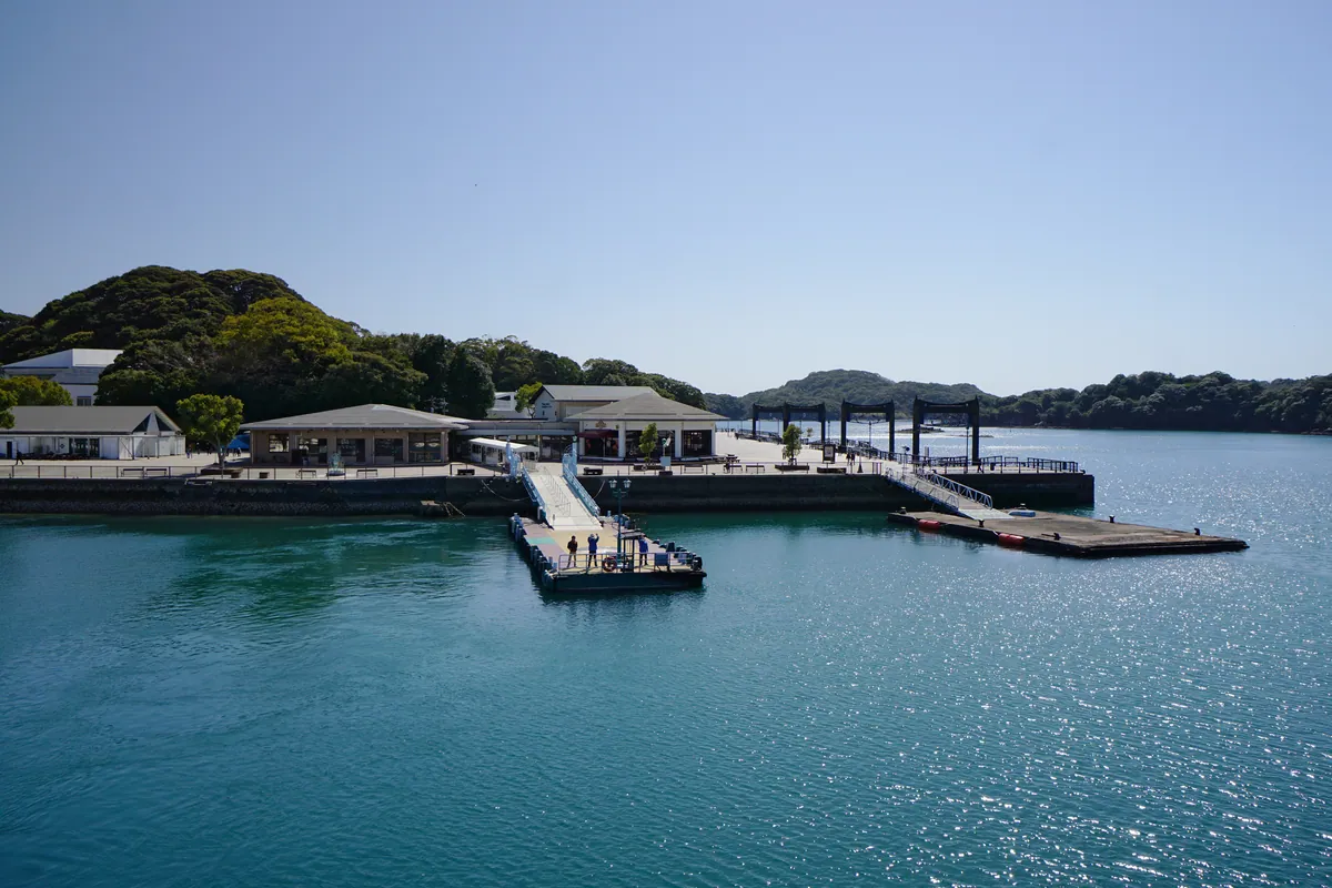 Kujukushima by boat