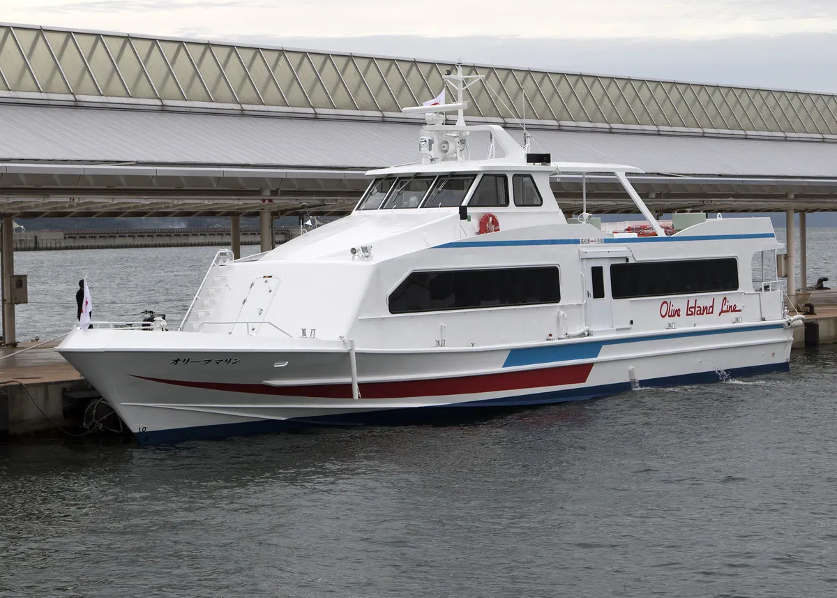 Shodoshimaferry olive marine(2015) at port of takamatsu