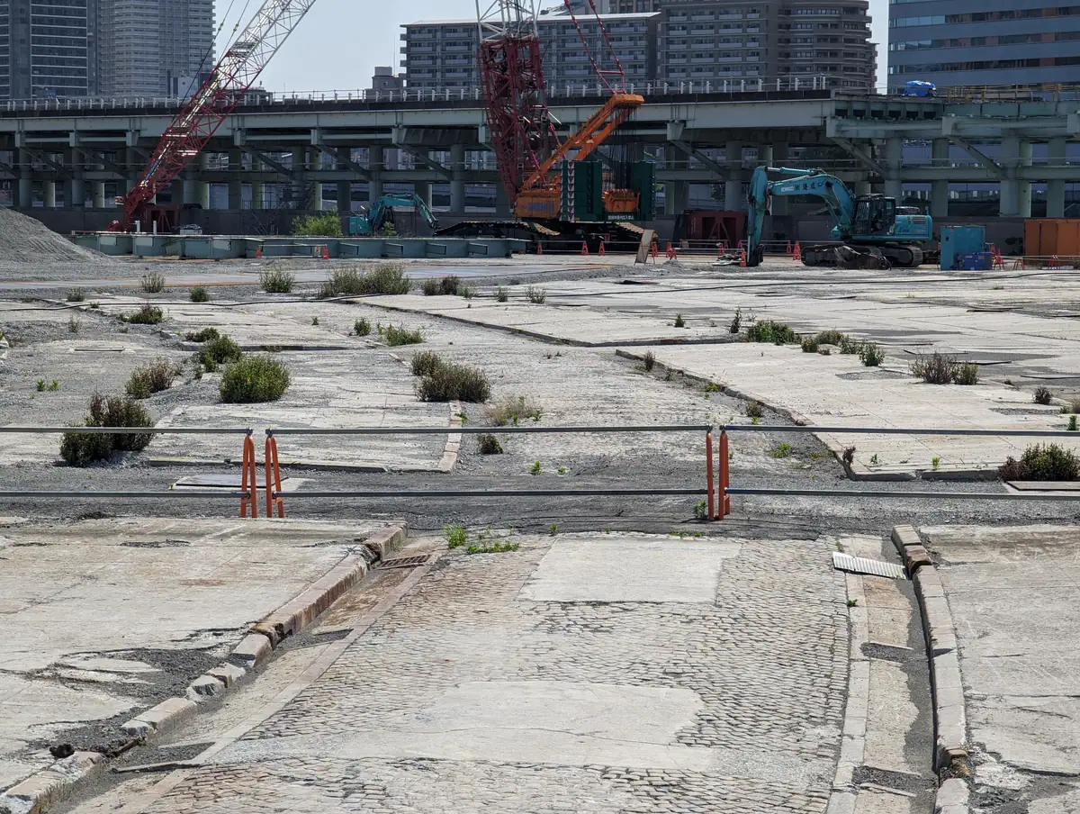 Remains of Tsukiji fish market
