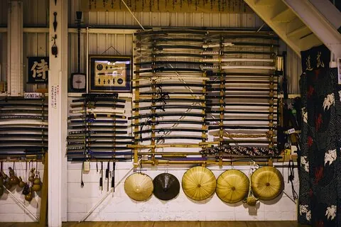 Samurai kendo training
