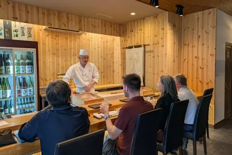 Omakase sushi, translated