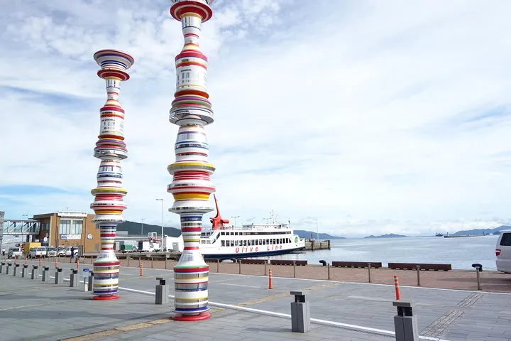 Takamatsu Port(pick up at Okayama, Uno port or meet up with the NAOSHIMA is also available.)