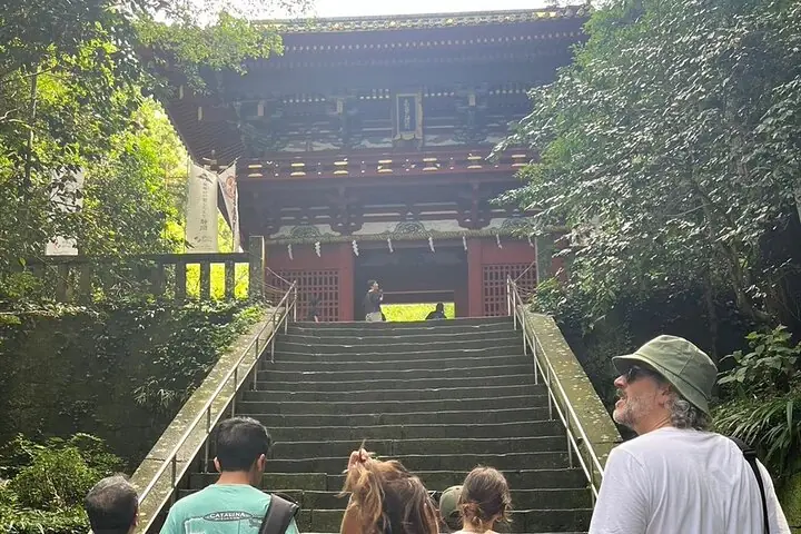 Start of sacred stairs to Kunozan Toshogu Shrine