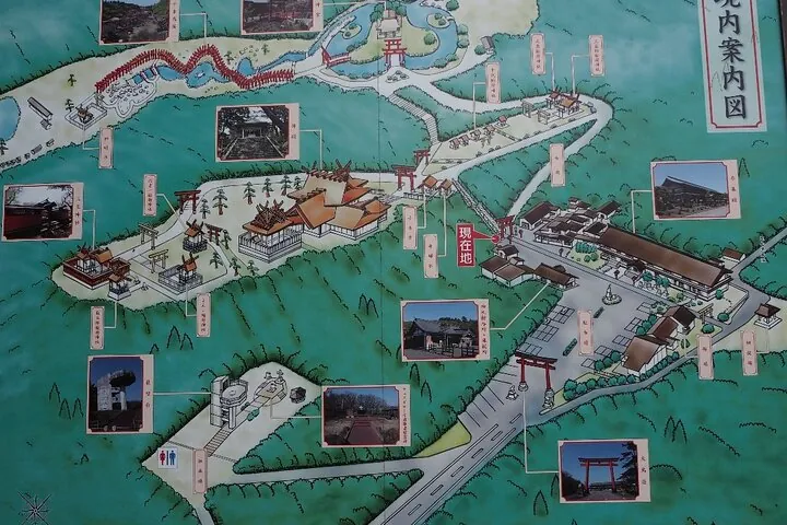Map of the shrine