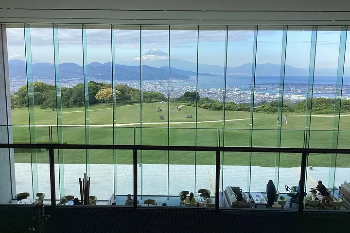 Mt.Fuji view from Nihondaira Hotel lobby.