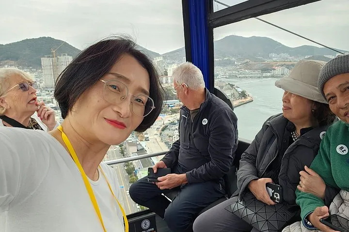 Inside the cable car