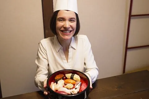 Sushi-making with market fish