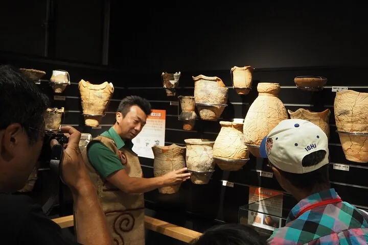 Excavated clay pots